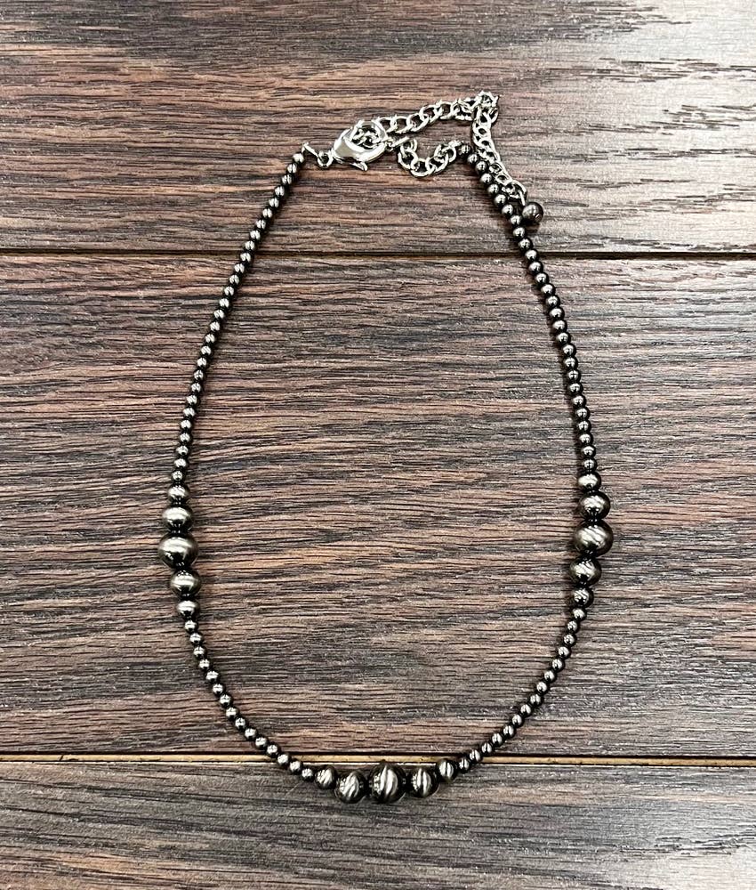 15" Clustered Polish Navajo Necklace