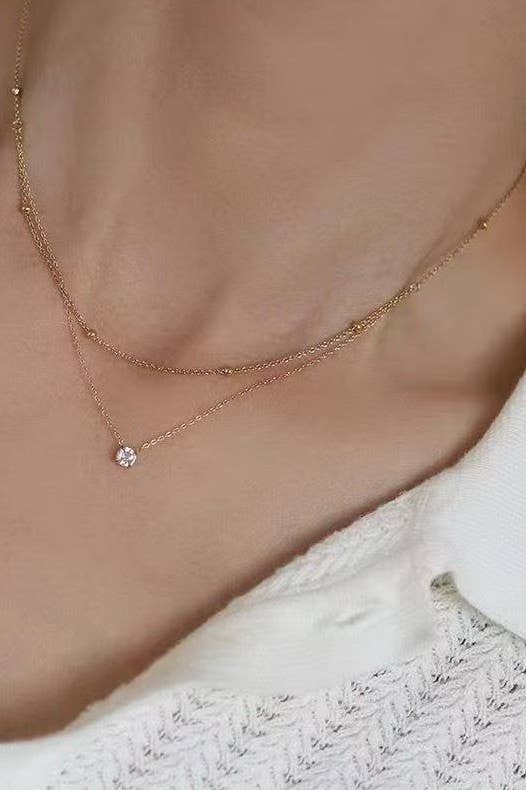 Layered Diamond Necklace