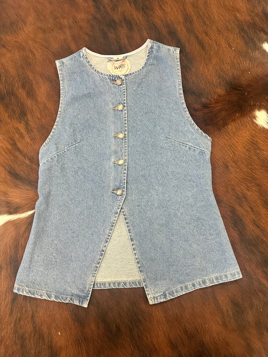 Long Denim Vest