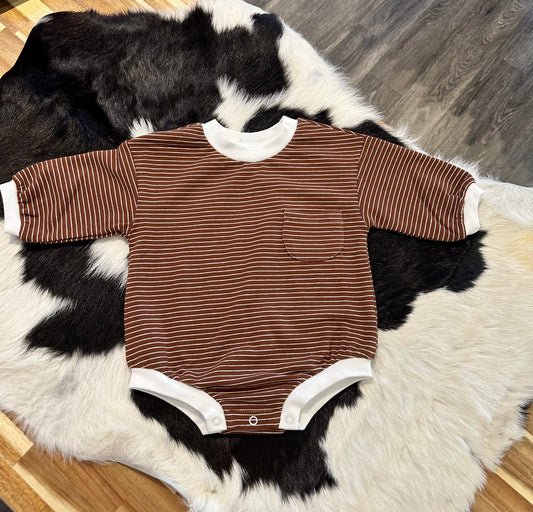 Striped Baby Bubble Romper