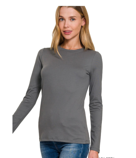 LONG SLEEVE ROUND NECK TEE