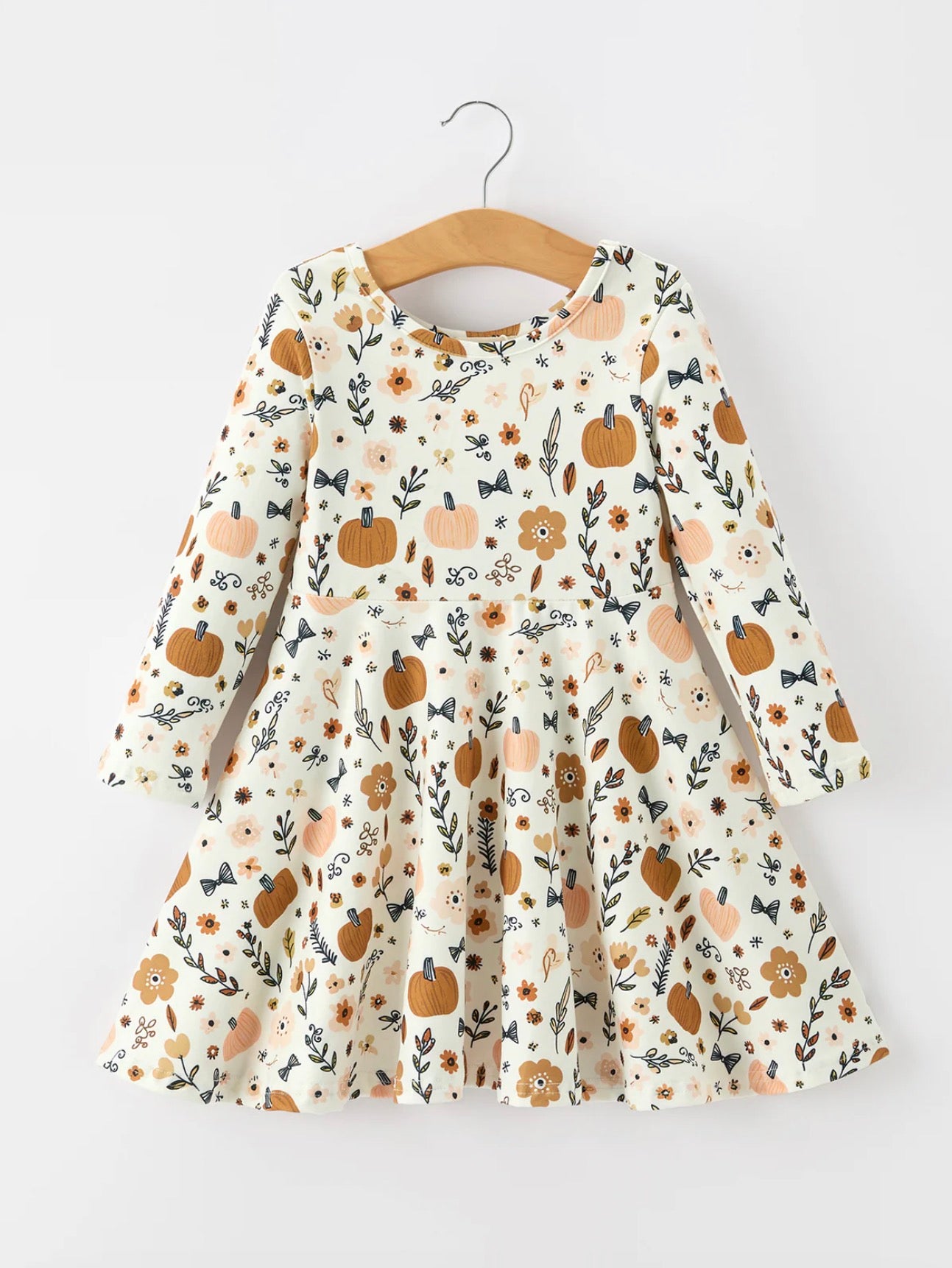 Fall Harvest Pumpkin Girls Dress