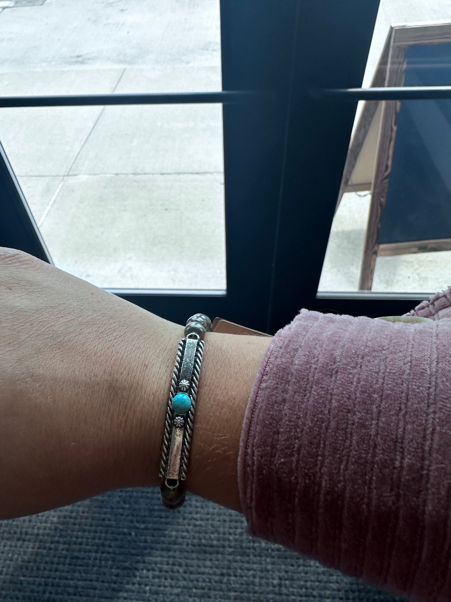 Aztec Boho Western Concho Stretch Bracelet