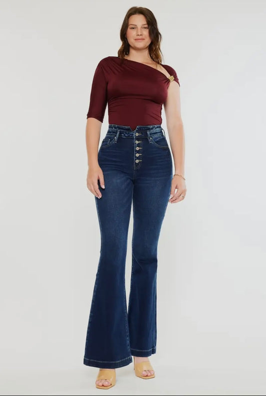 KanCan Dark wash Flare
