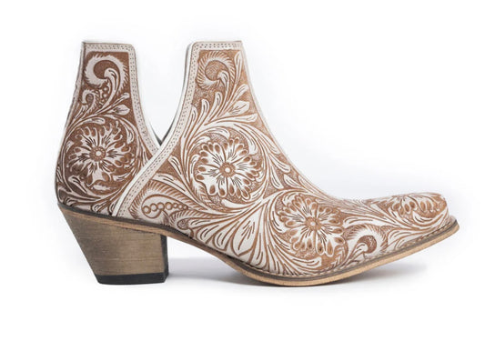 Myra Moxie Hand Tooled Booties