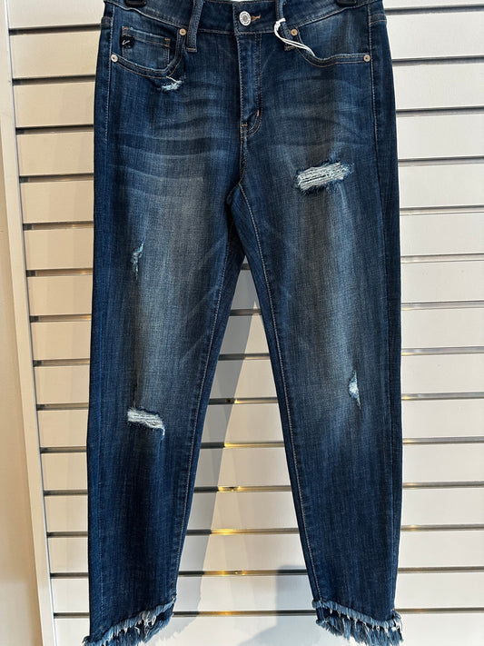 Kancan "Mia" Mid Rise Ankle Skinny Jeans