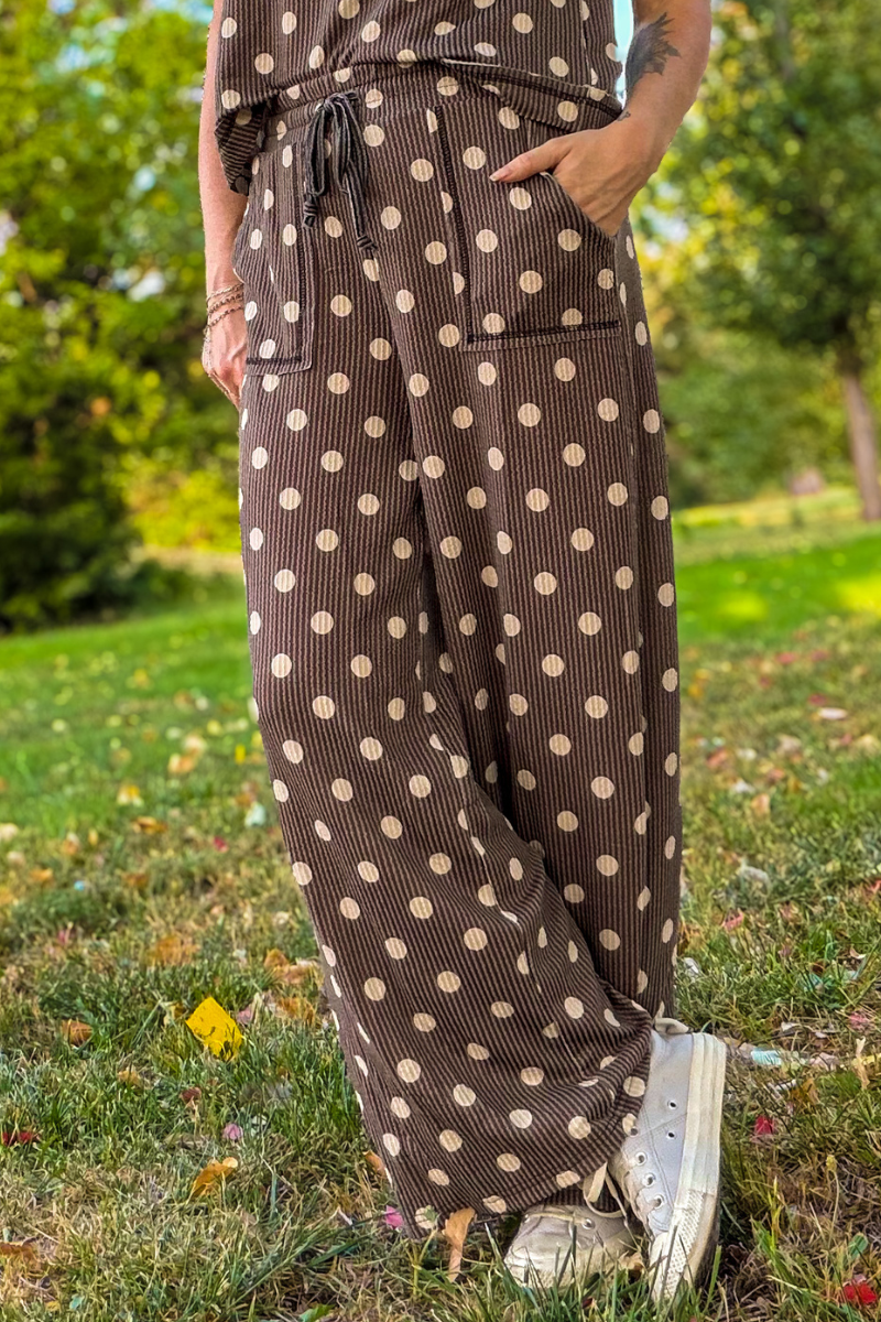 Mocha Dot Pants