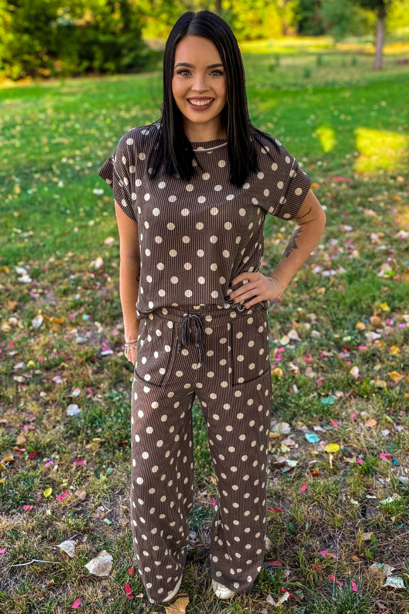 Mocha Dot Pants