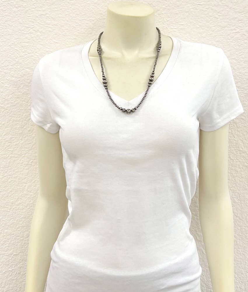 22-inch Clustered Polish Navajo Necklace