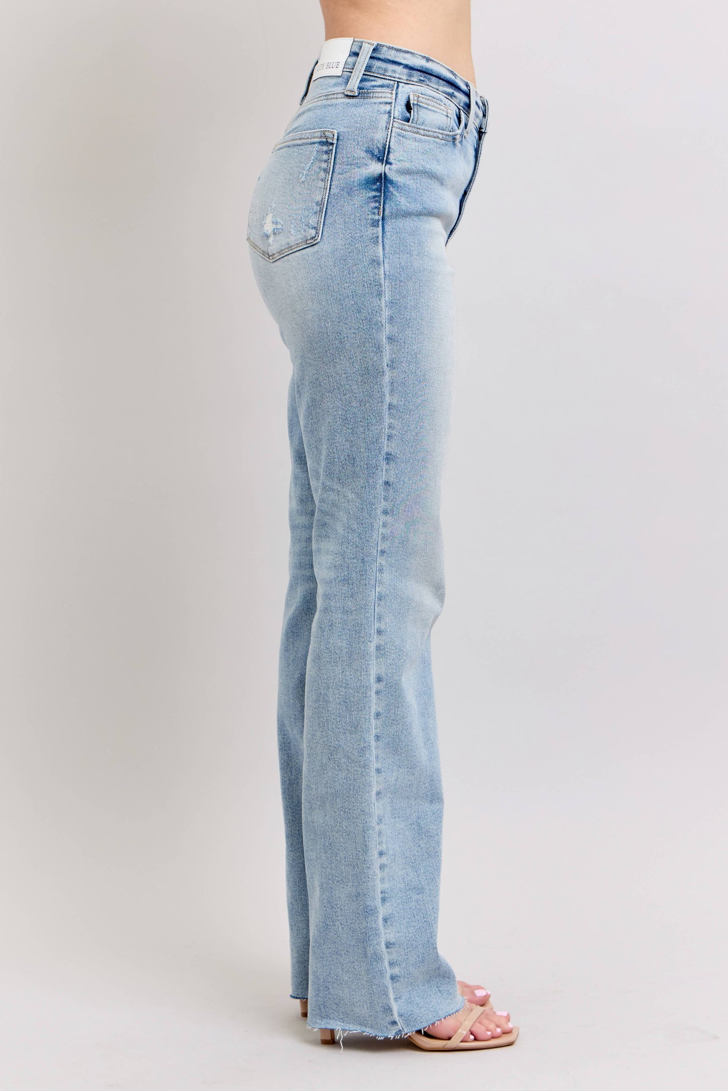 Judy Blue Light Wash Dad Jean