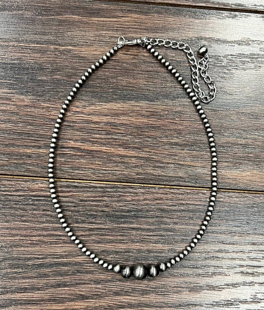 Handmade 15" Navajo Bead Necklace