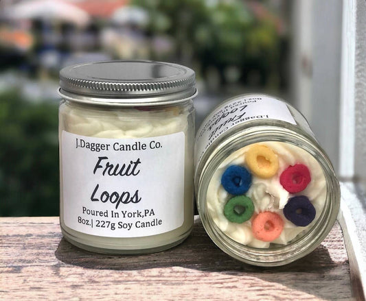 8oz. Fruity Cereal Soy Dessert Candle