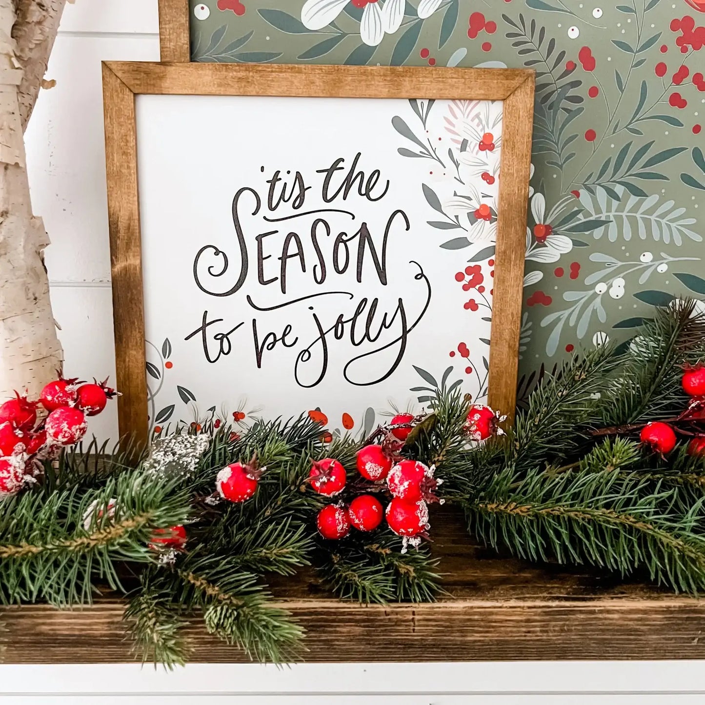 Christmas Sayings with Winter Berries