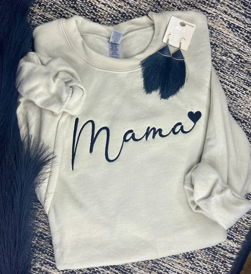 Mama Script (Embroidery Sweatshirt)