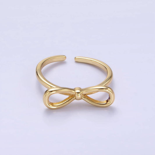Open Ribbon Bow Ring