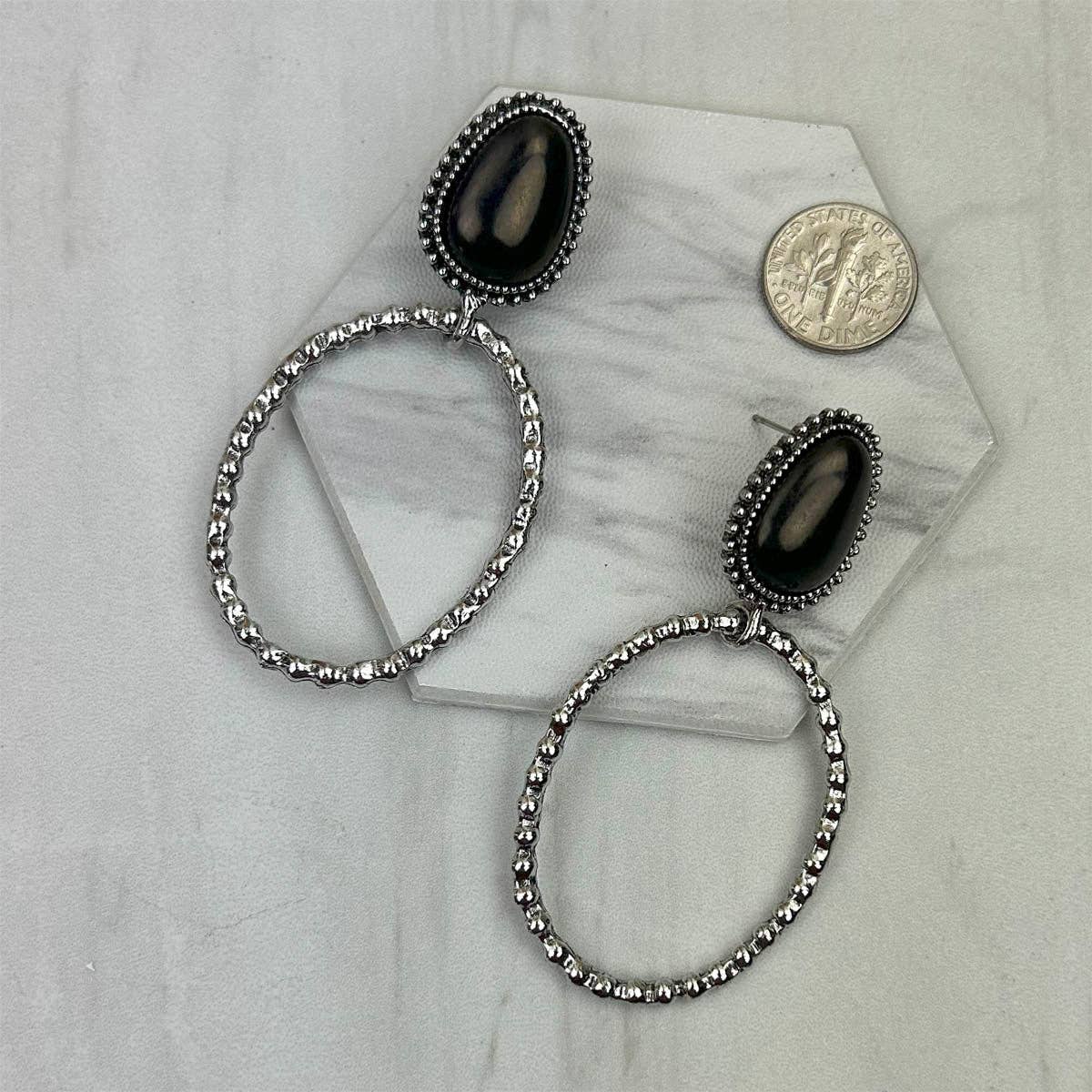 Turquoise Hoop Earrings