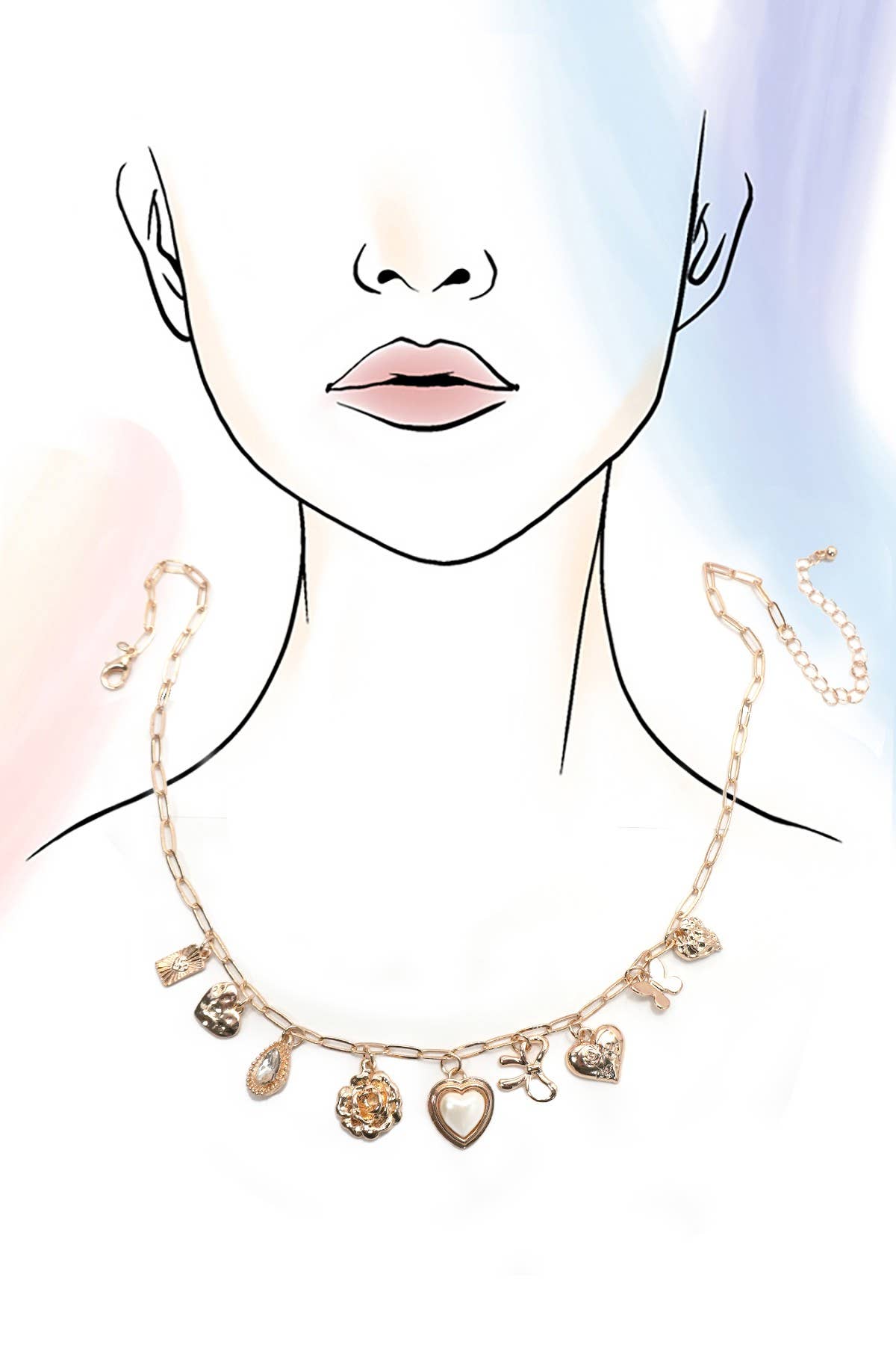 Flower Charm Necklace