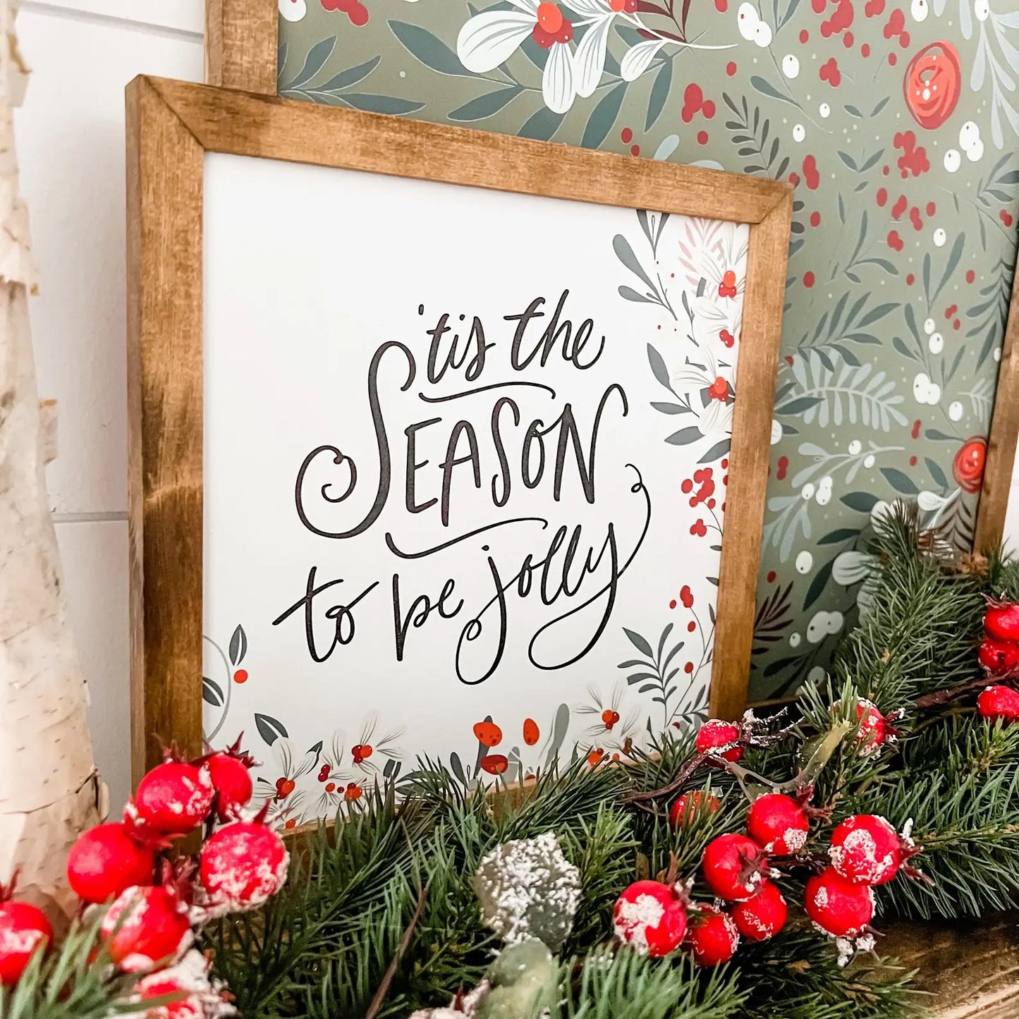 Christmas Sayings with Winter Berries