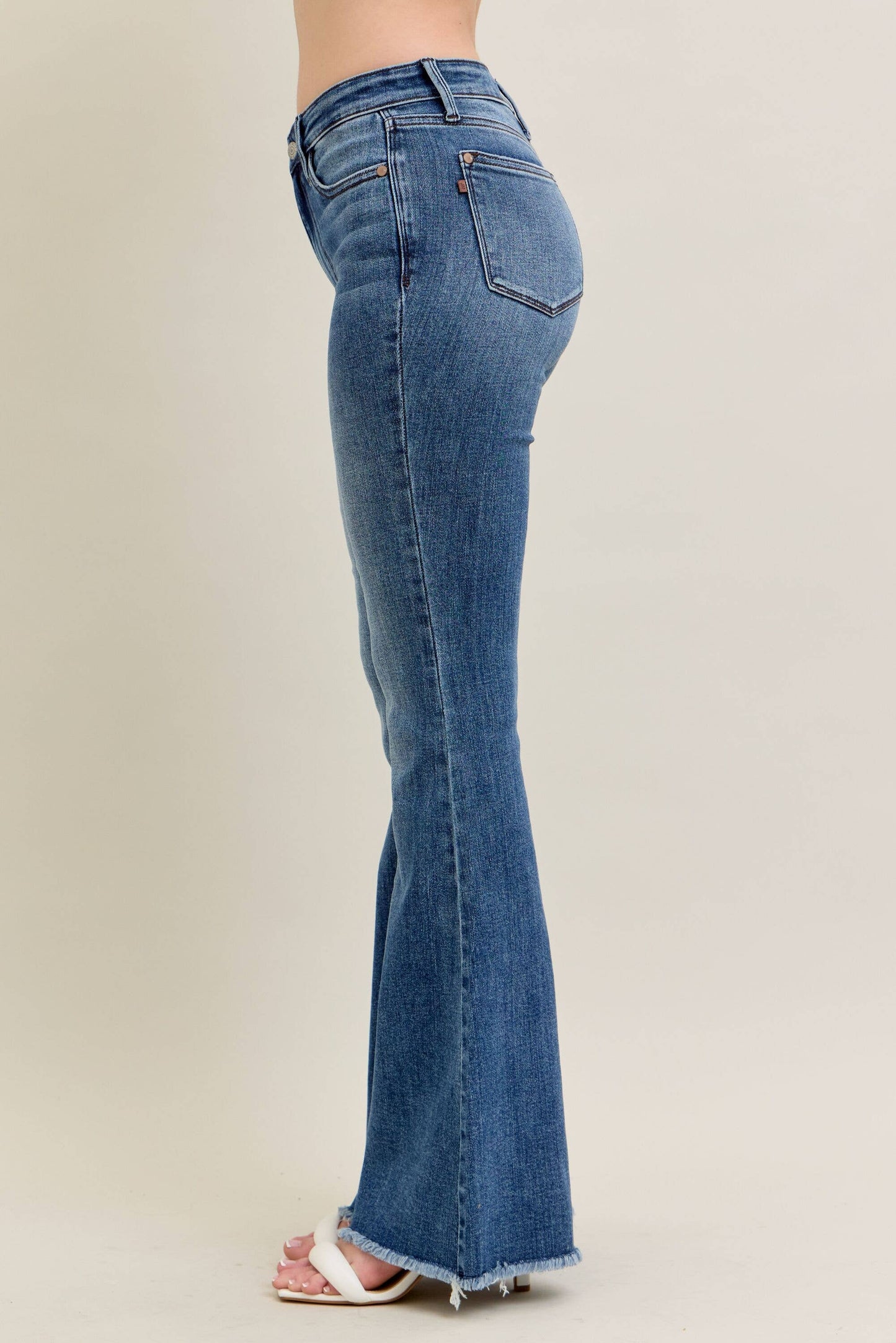 Judy Blue Vintage Wash Flare w/ Destroy and Fray Hem