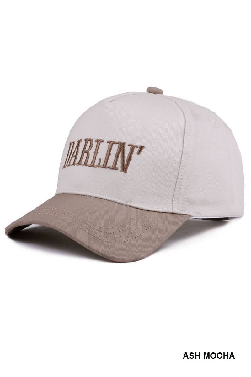 Darlin' Embroidered Two-tone Hat
