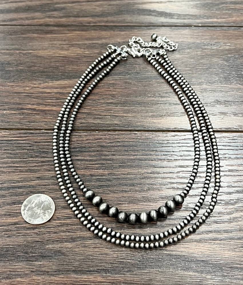 17" Navajo Bead Necklace