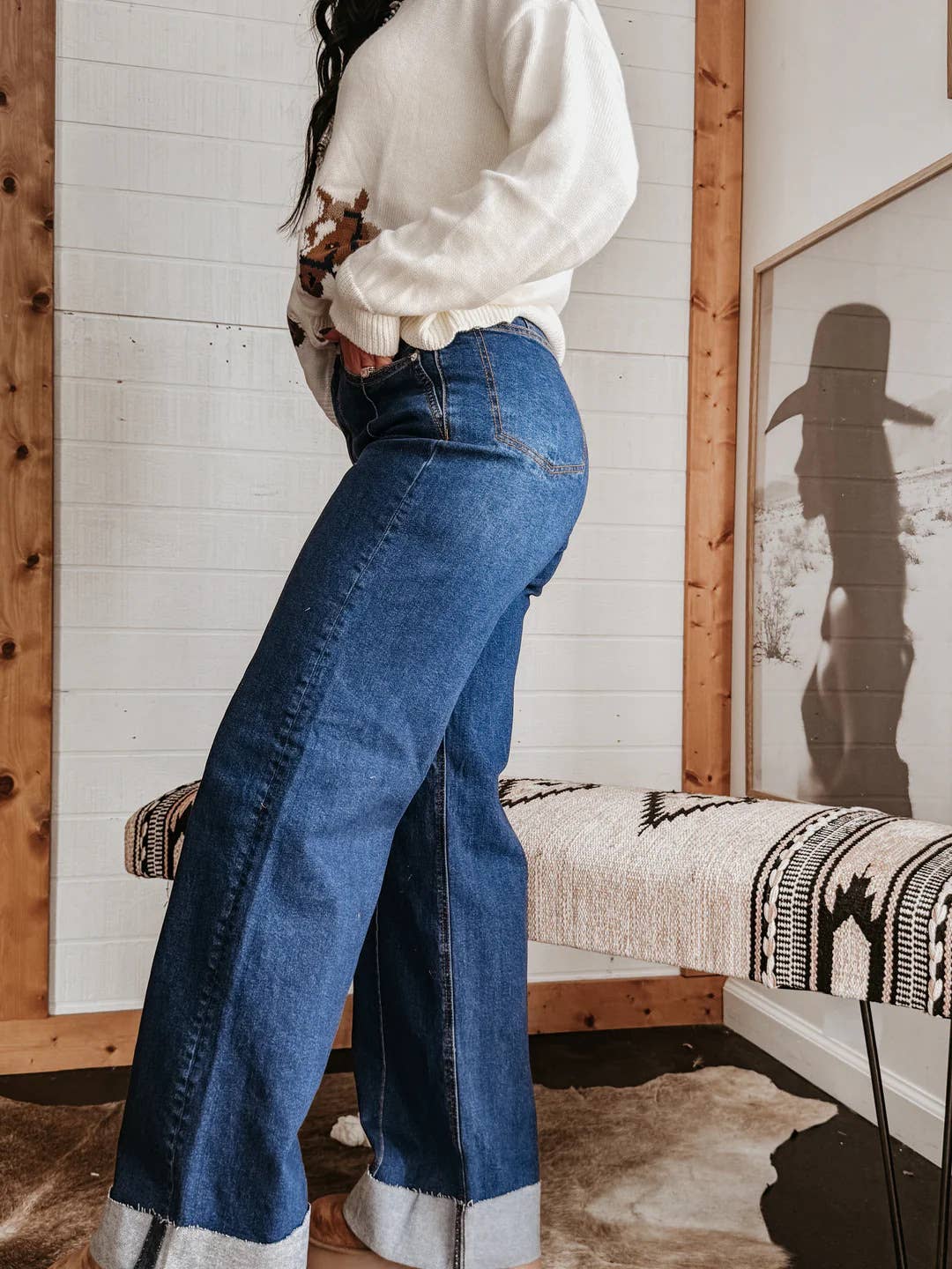 Casual Stretch Straight Leg Jeans
