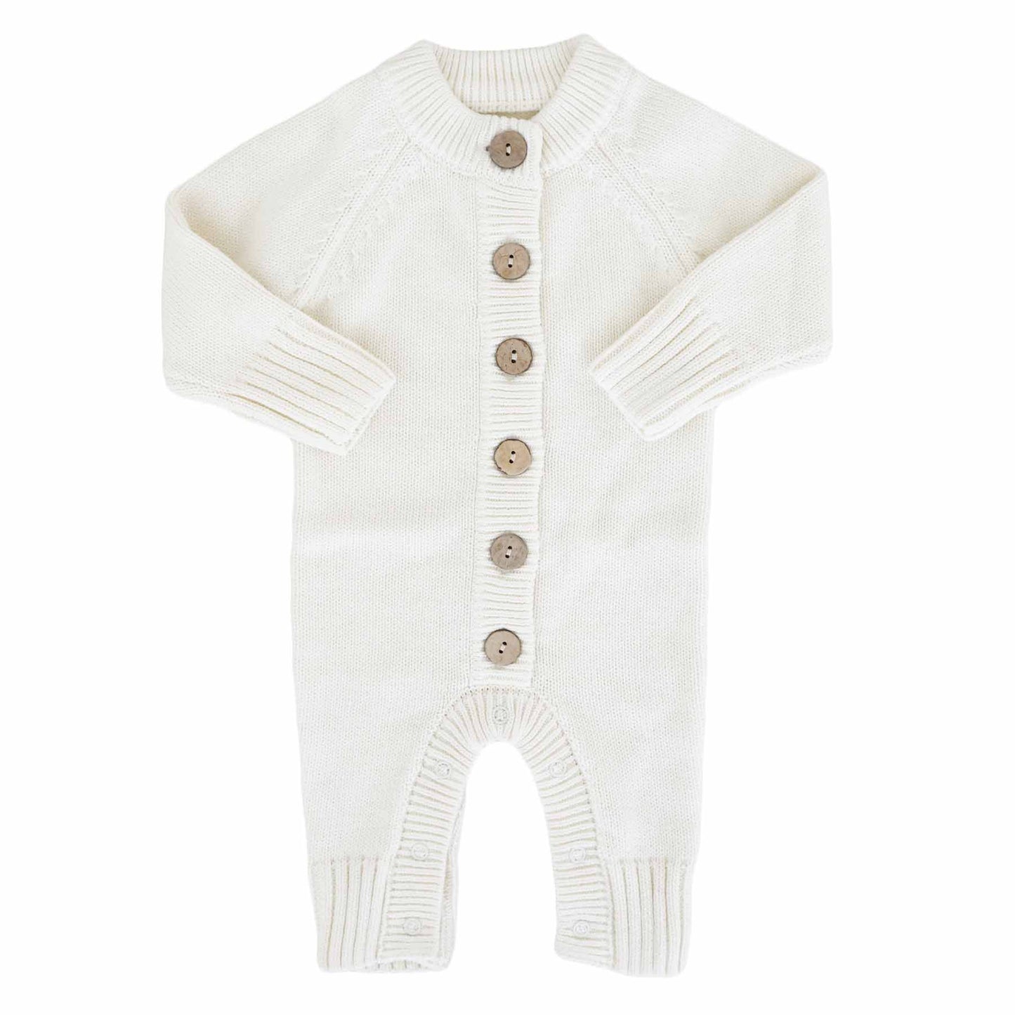 Knit Sweater Button Romper