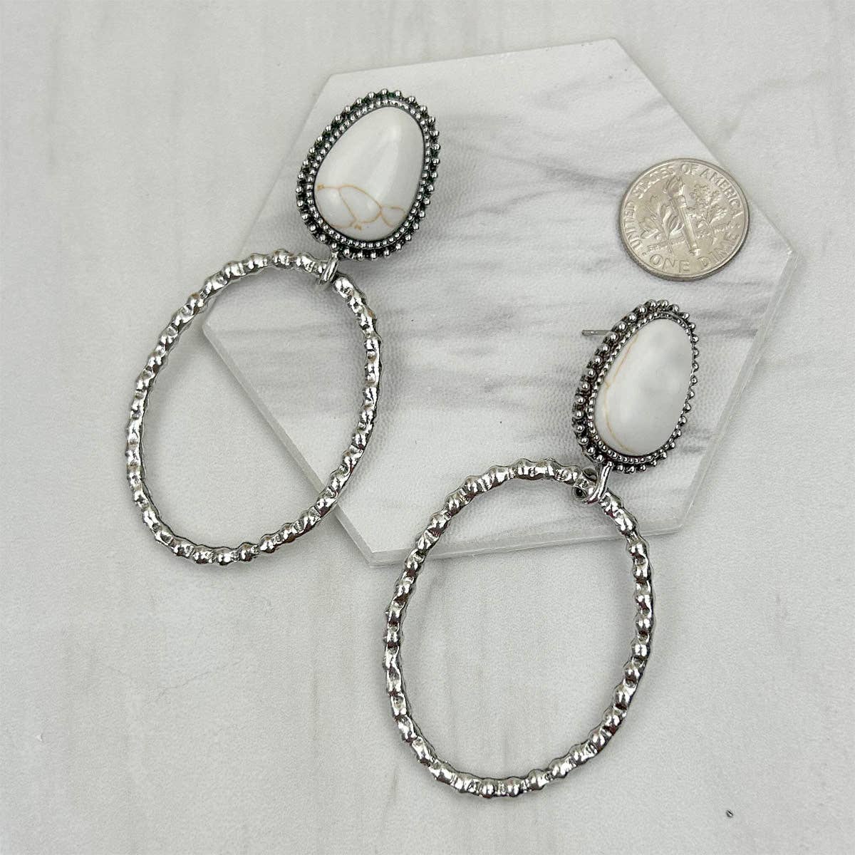 Turquoise Hoop Earrings