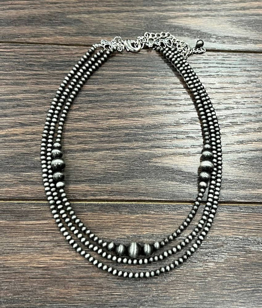 Handmade 17" Navajo Bead Necklace