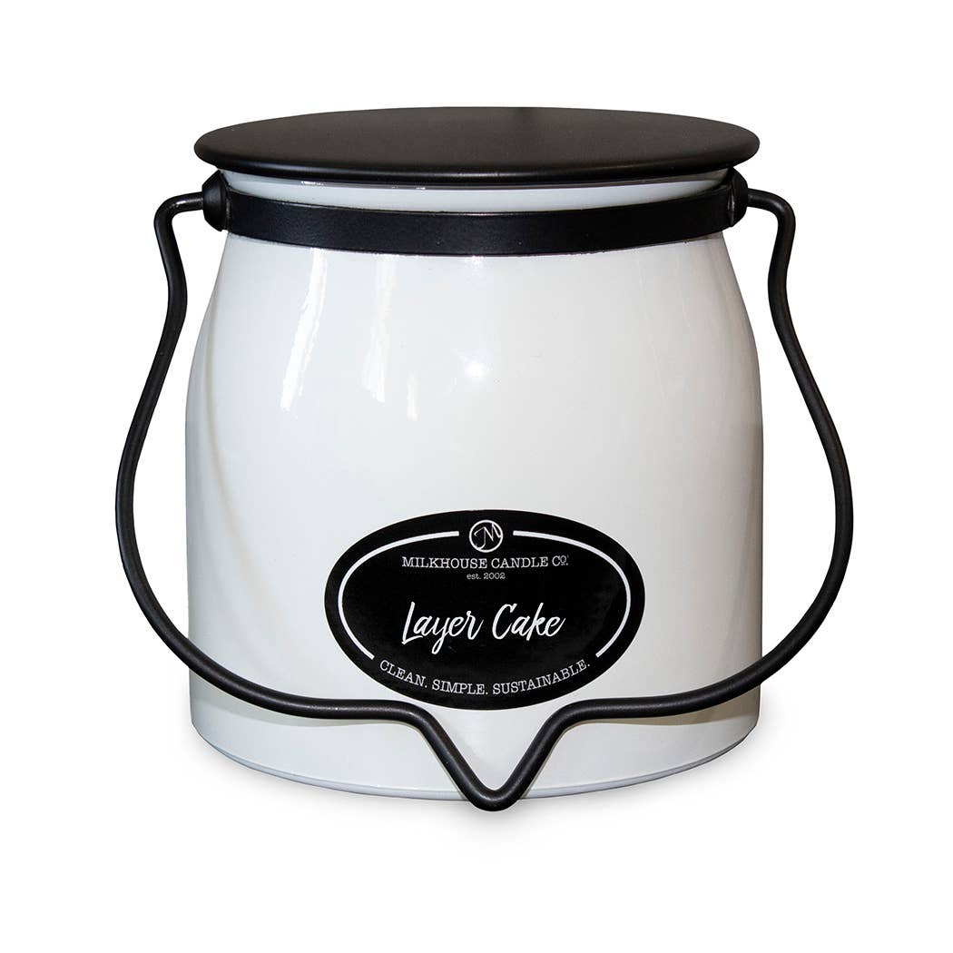 16 oz Butter Jar Candle: Layer Cake