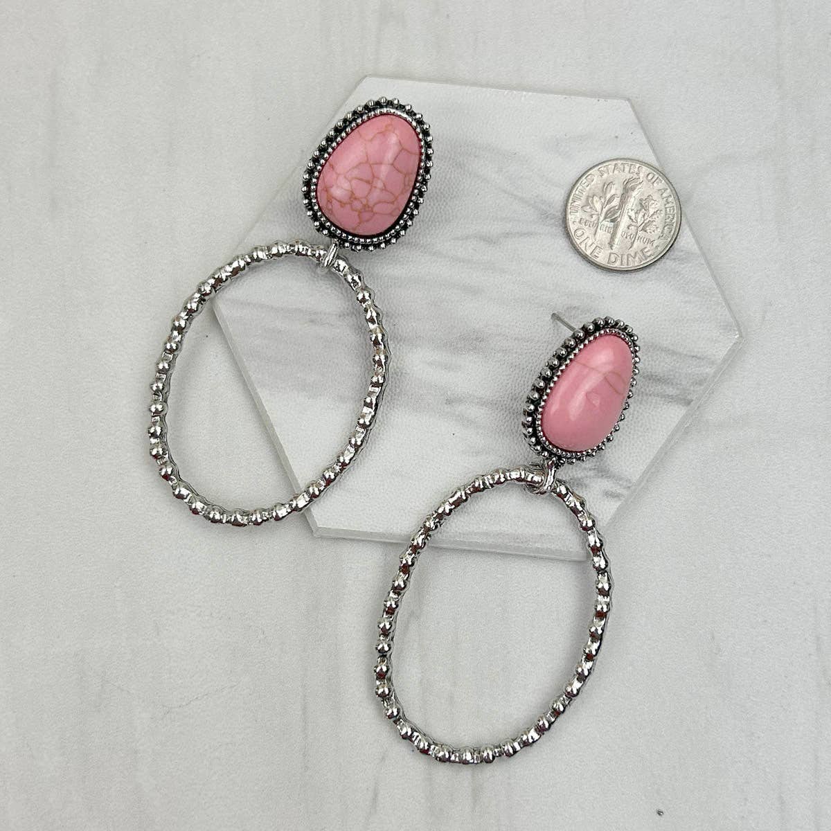 Turquoise Hoop Earrings