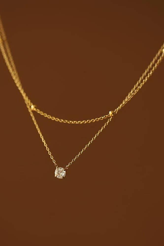 Layered Diamond Necklace