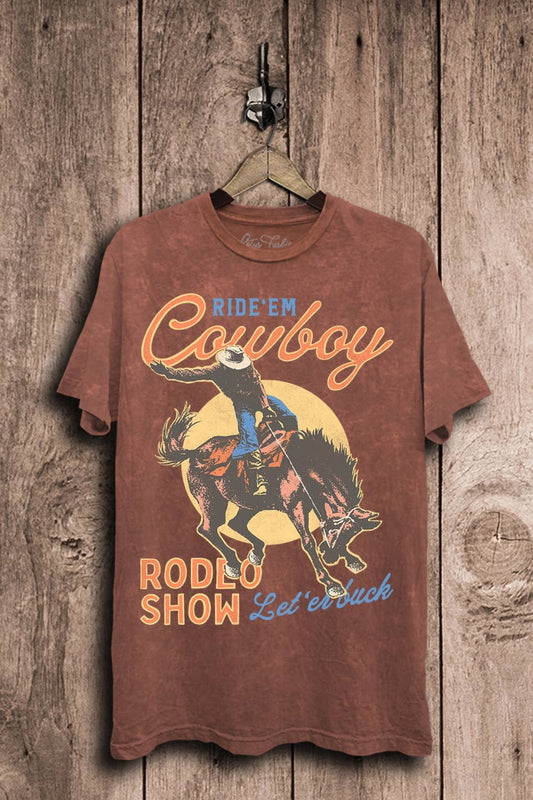 Cowboy Rodeo Show Graphic Top