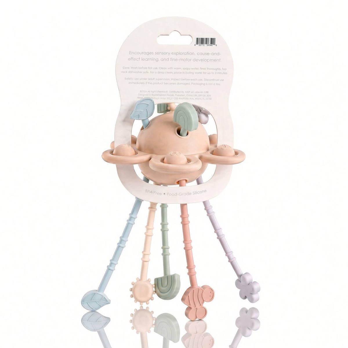 Ali+Oli Montessori Multi-Sensory Pull & Pop Toy – 18M+