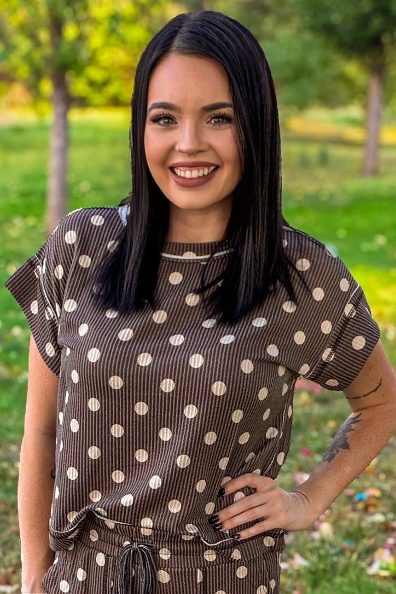 Mocha Dot Top