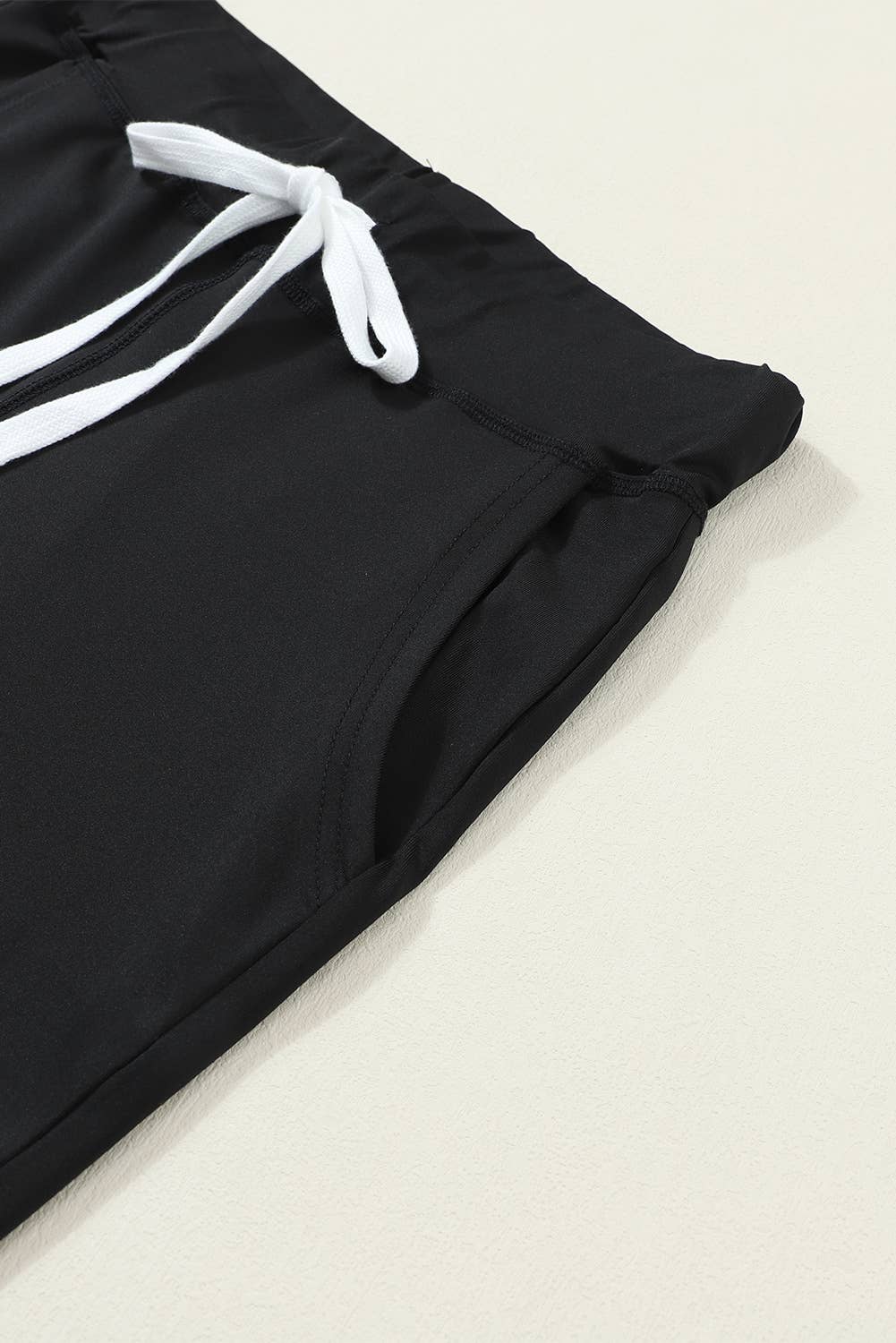 Black Drawstring Casual Joggers