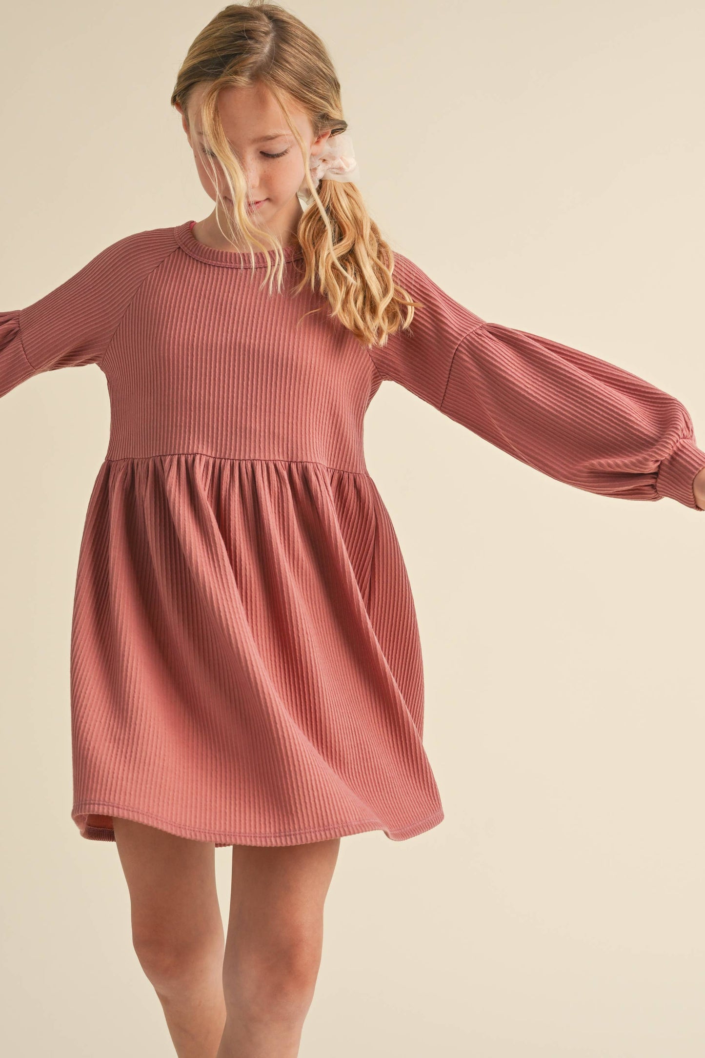LONG SLEEVE KNIT DRESS