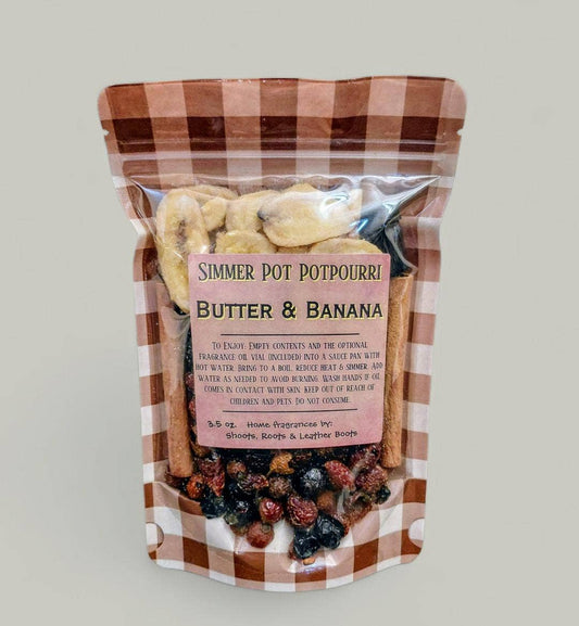 Potpourri Simmer Pot- Butter & Banana 3.5 oz.