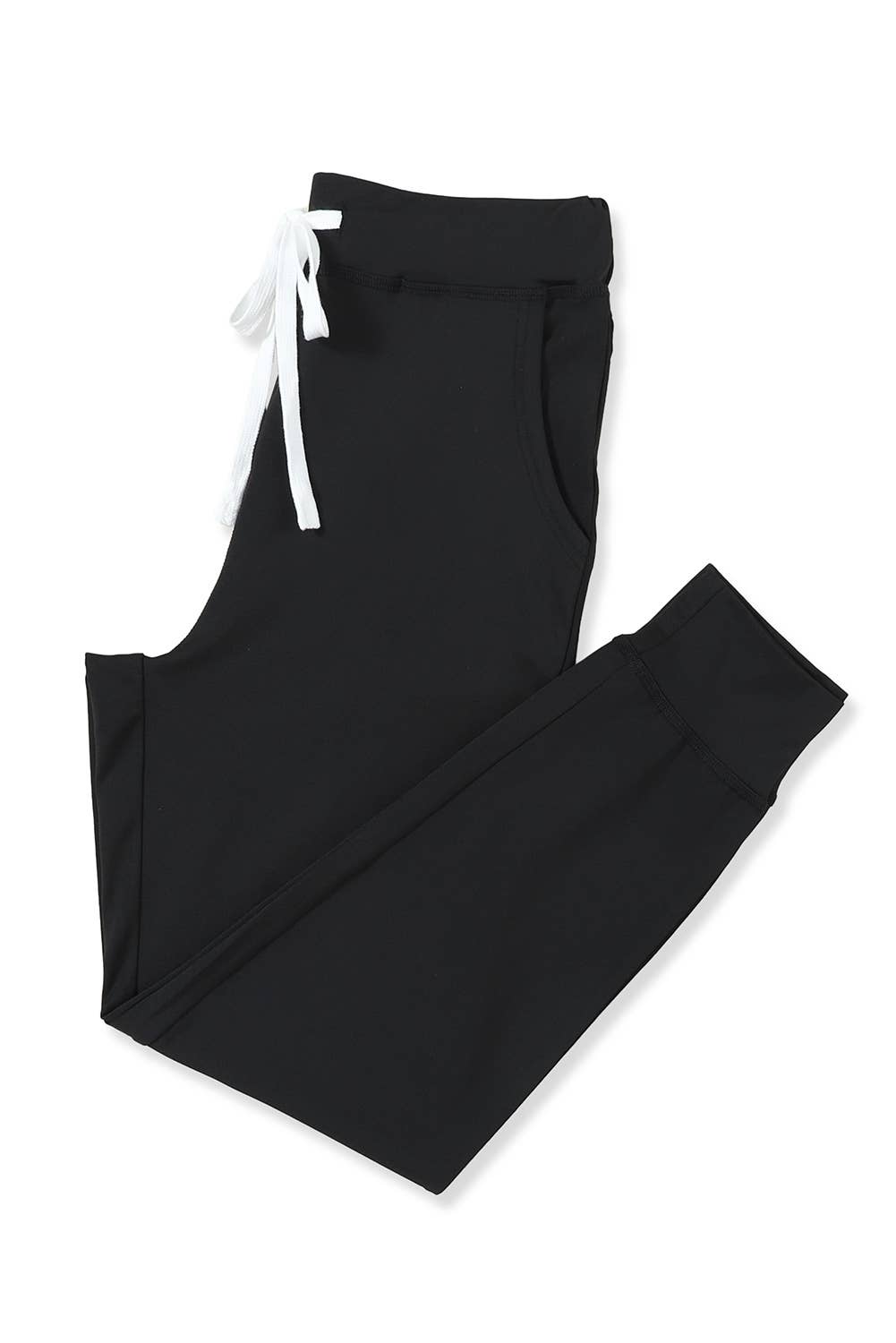 Black Drawstring Casual Joggers