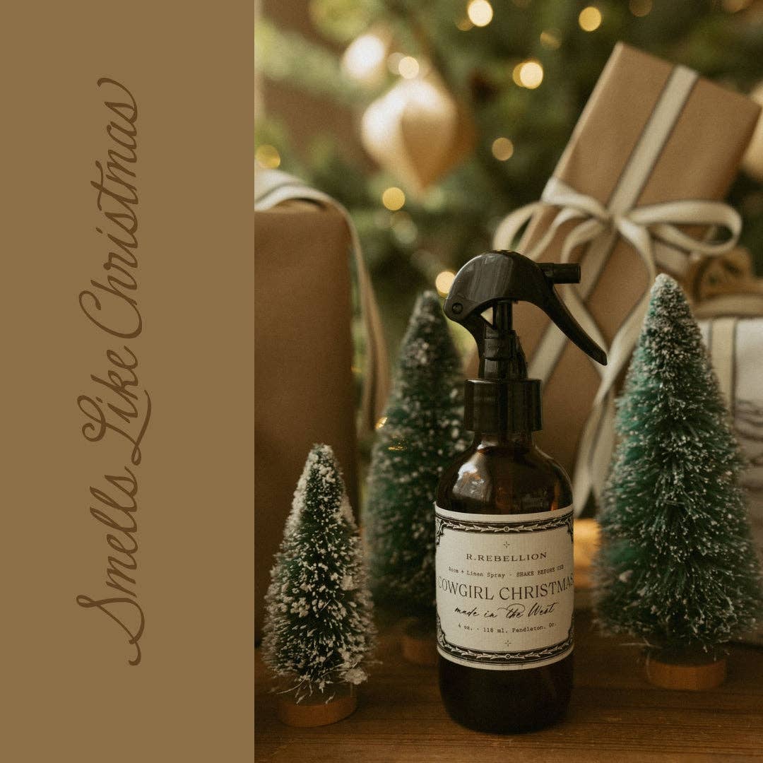 Cowgirl Christmas Room + Linen Spray 4 oz.