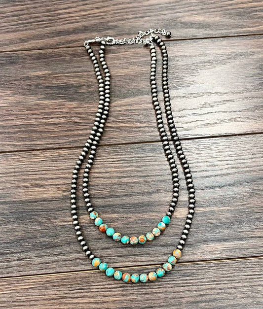 24" Navajo Gemstone Necklace