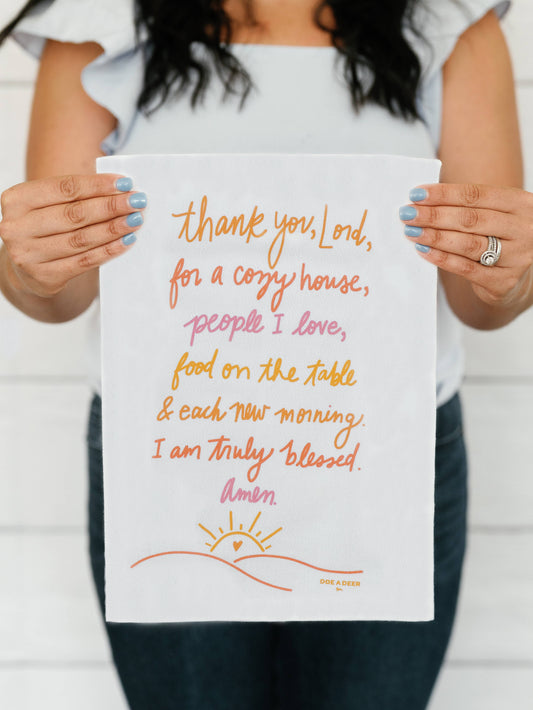 Thank You Lord - Flour sack towel