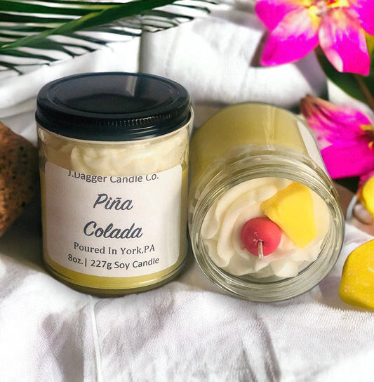 8oz. Piña Colada Soy Dessert Candle