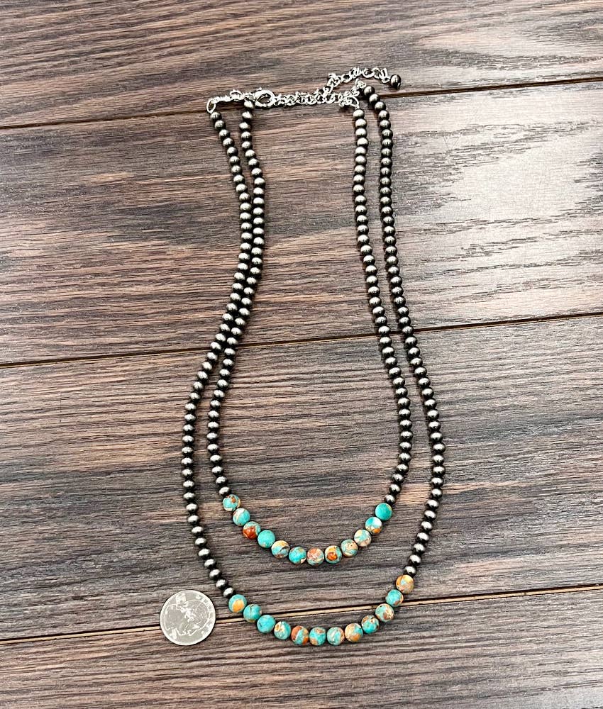 24" Navajo Gemstone Necklace