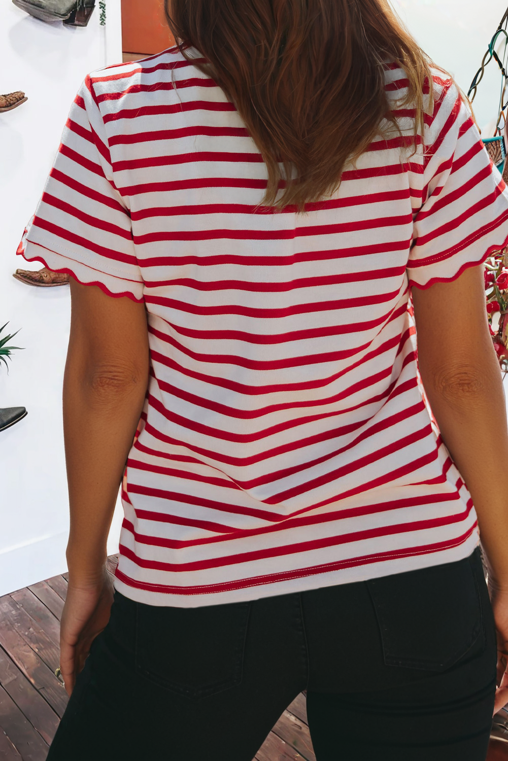 Rowen Scalloped Top