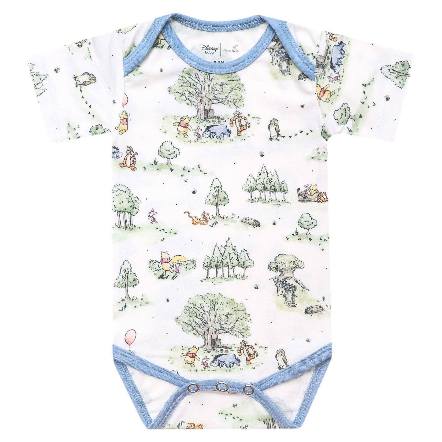 Short Sleeve Bodysuit - Hundred Acre Wood