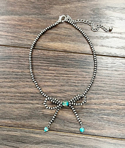 Handmade 15" Navajo Bow Necklace