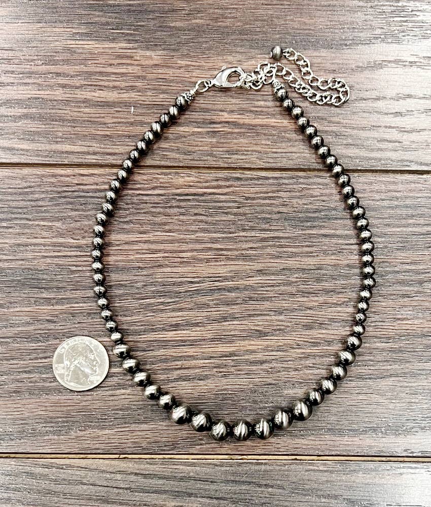 16" Polish Navajo Bead Necklace