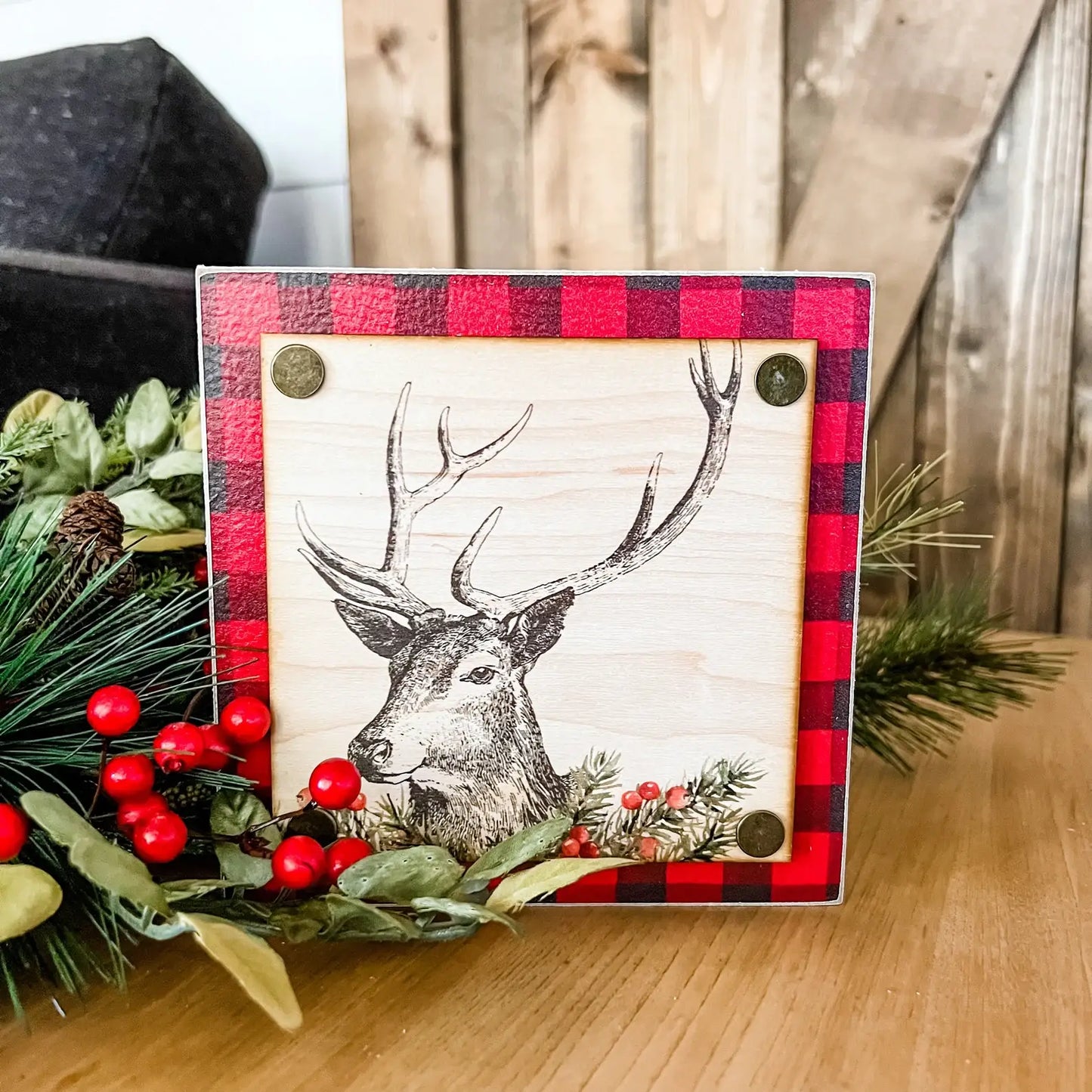 Christmas Mini Block Tiered Tray Signs