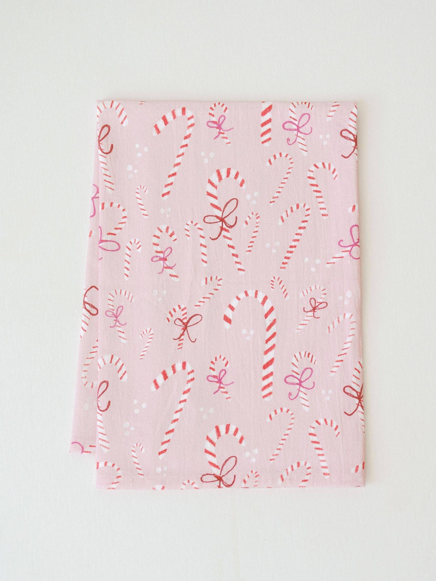 Candy Cane Full Pattern Flour Sack Towel